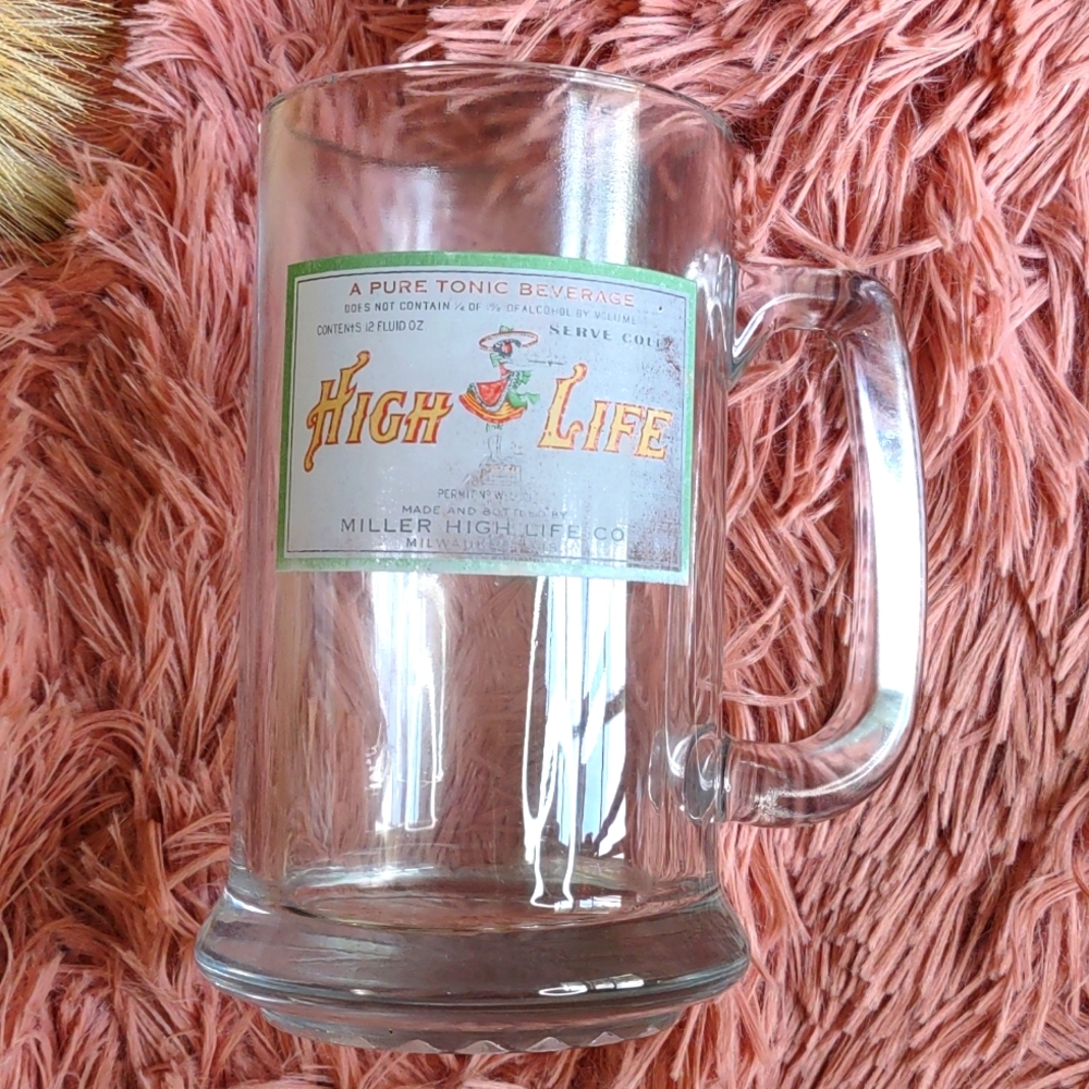 Miller high life vintage beer mug